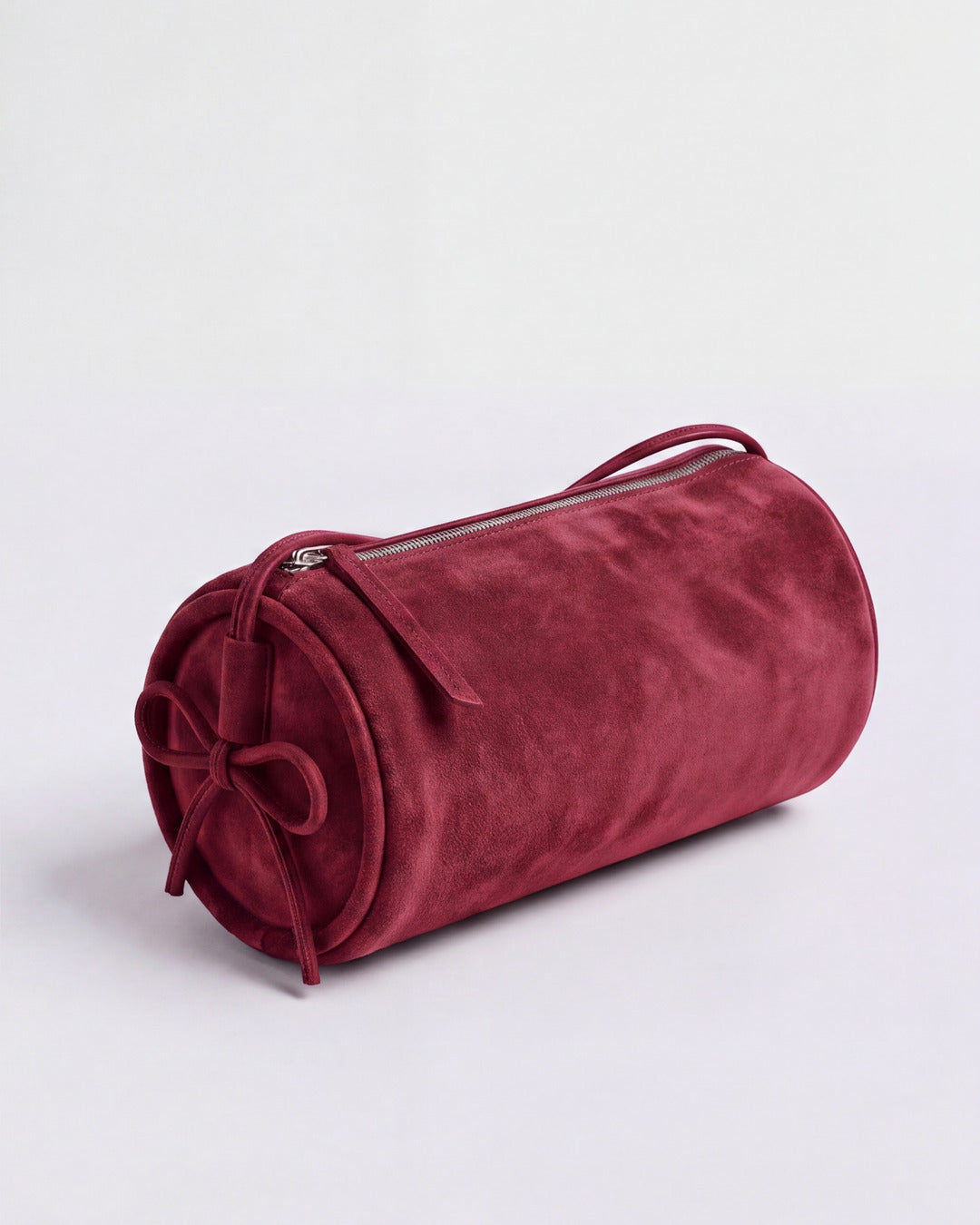 Bolso tubular ALMA Original en serraje frambuesa — Labienhecha