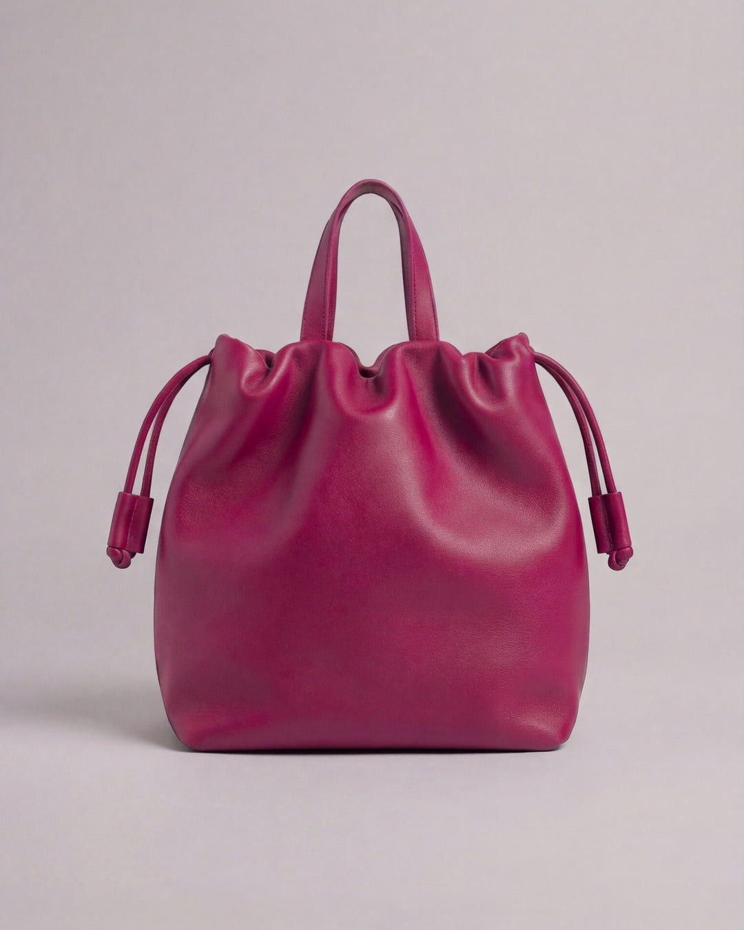 ÁNGELA - Bolso Bombonera Piel en piel frambuesa — Labienhecha
