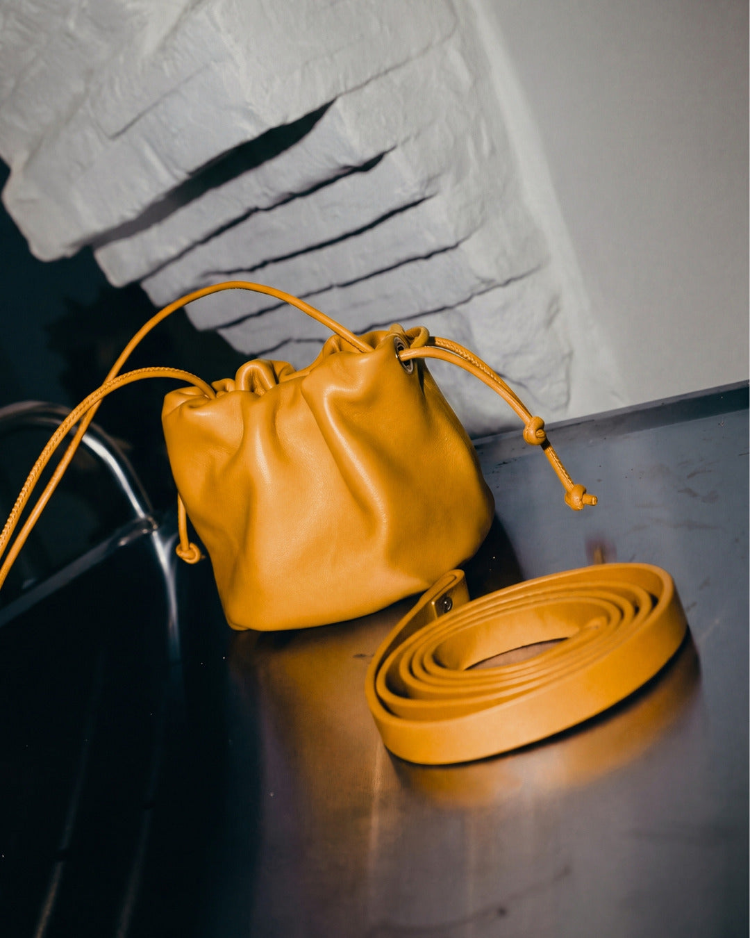 ANGELITA · Bolso bombonera en piel Polen Hidro · Labienhecha