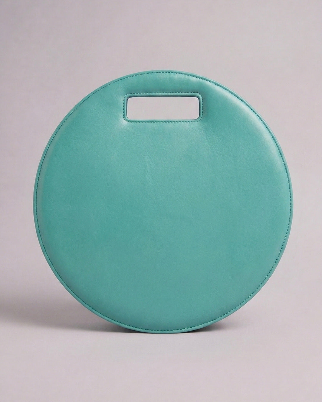 Bolso Círculo Piel - IRENE X OA en piel aguamarina — Labienhecha