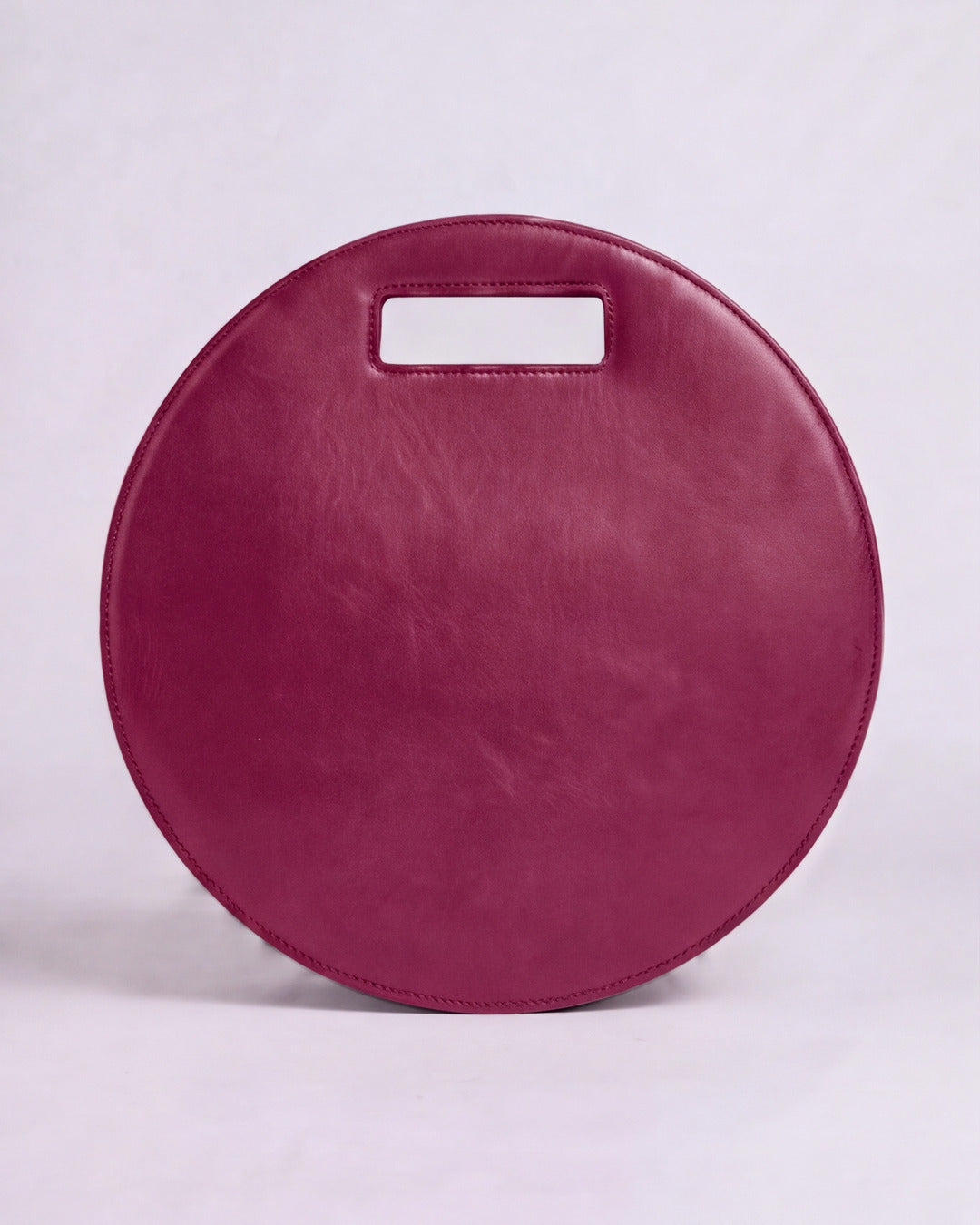 Bolso Círculo Piel - IRENE X OA en piel frambuesa — Labienhecha