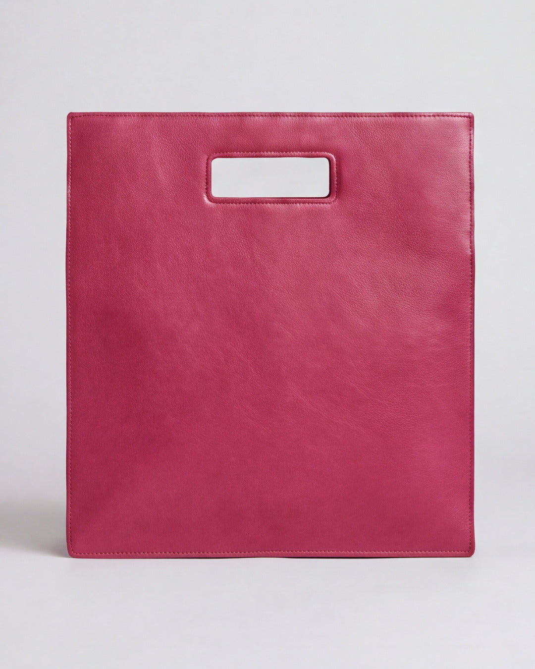 Bolso Cuadrado Piel - IRENE X OA en piel fresa — Labienhecha