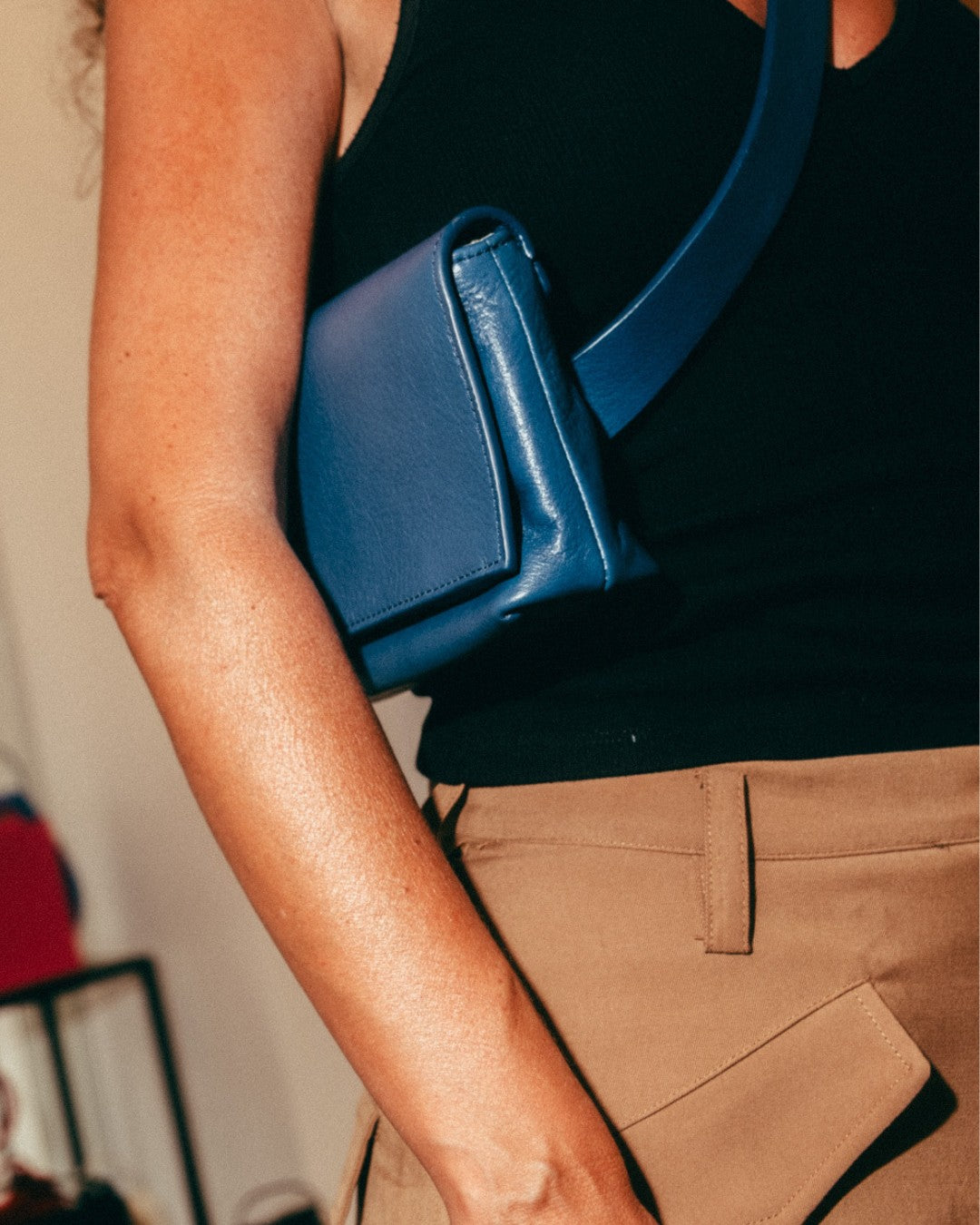 FERNANDITA - Leather Bum Bag with Belt