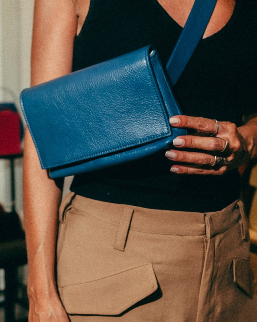 FERNANDITA - Leather Bum Bag with Belt