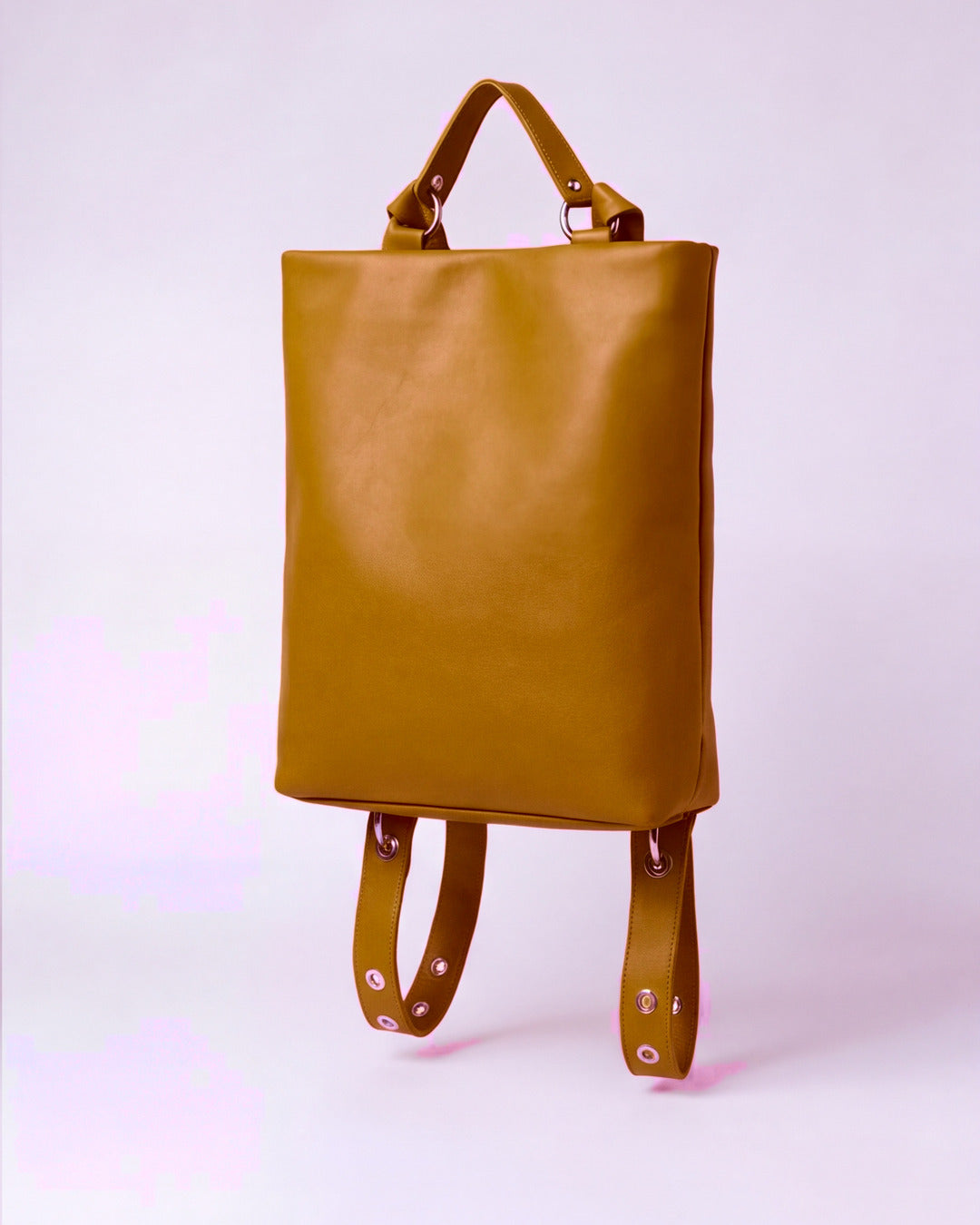 Dolores - Mochila mediana en piel polen — Labienhecha