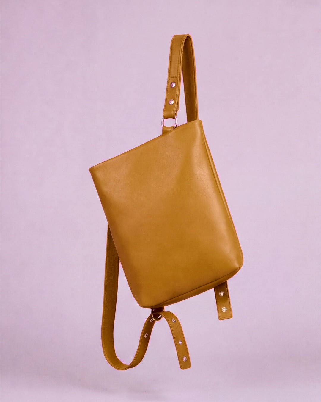 Dolores - Mochila mediana en piel polen — Labienhecha
