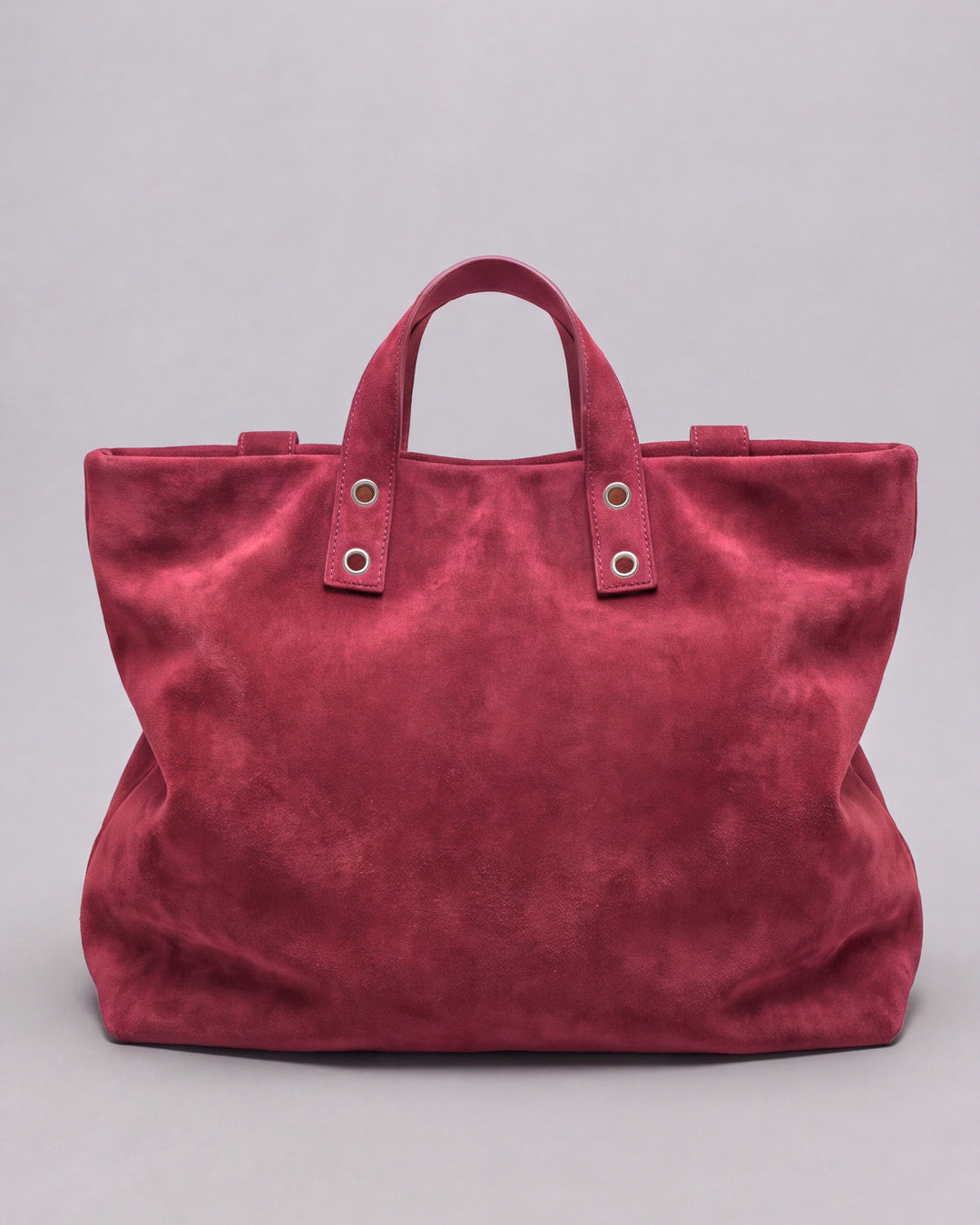 Doña Dolores - Mochila maletín XL en serraje frambuesa — Labienhecha