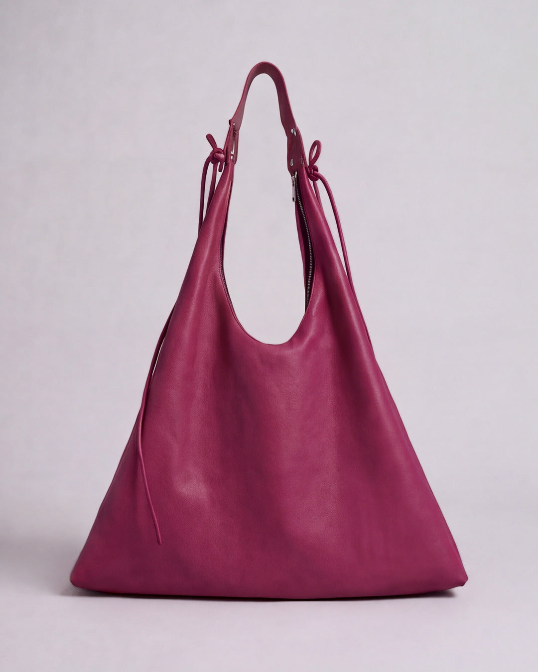 Doña Lola - Bolso grande XL en piel frambuesa — Labienhecha