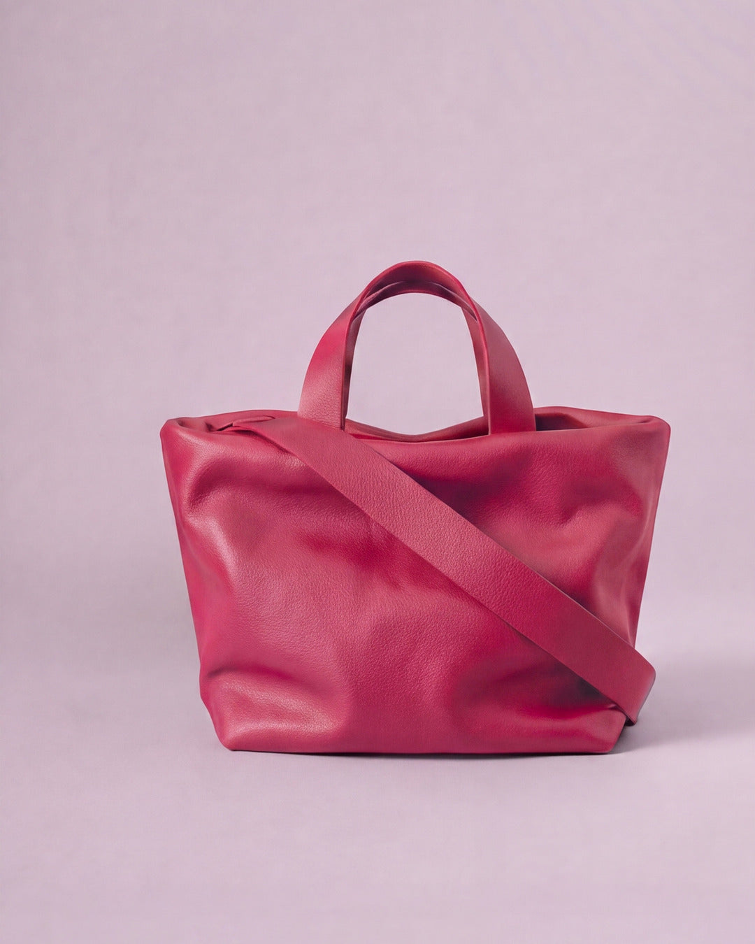 JUANI - Bolso en piel fresa — Labienhecha