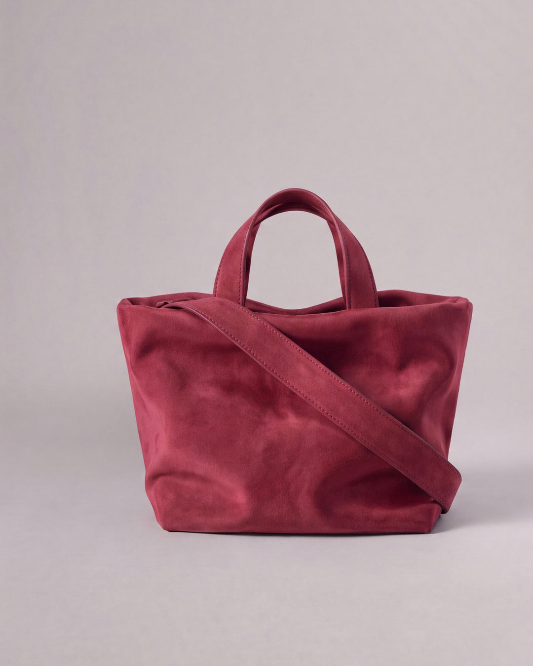 JUANI - Bolso en serraje frambuesa — Labienhecha