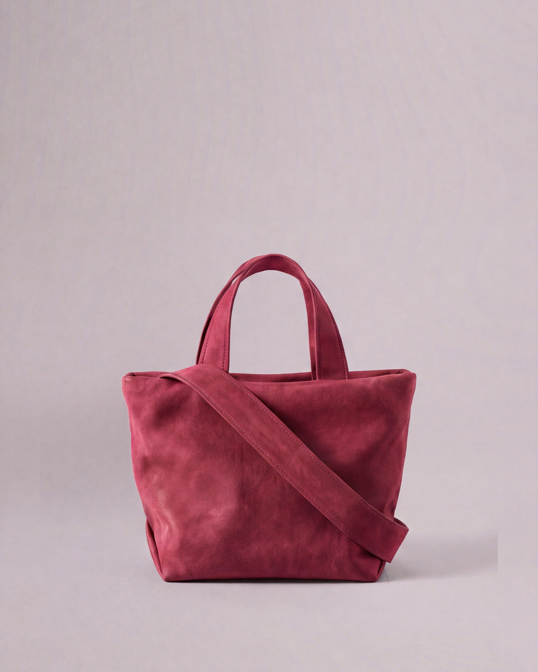 JUANITA - Bolso en serraje frambuesa — Labienhecha