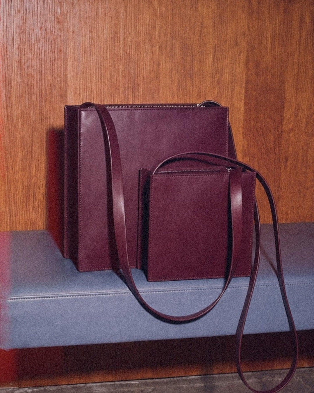 Sofía Hija in Wine leather · LAS SEÑORAS campaign, medium bag in vegetable-tanned leather handmade in Málaga · Labienhecha