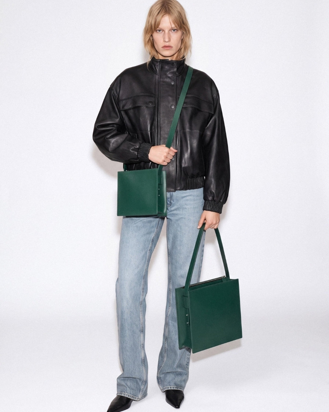 Sofía Madre in Green Hope leather · large bag in vegetable-tanned leather, handmade in Málaga · Labienhecha