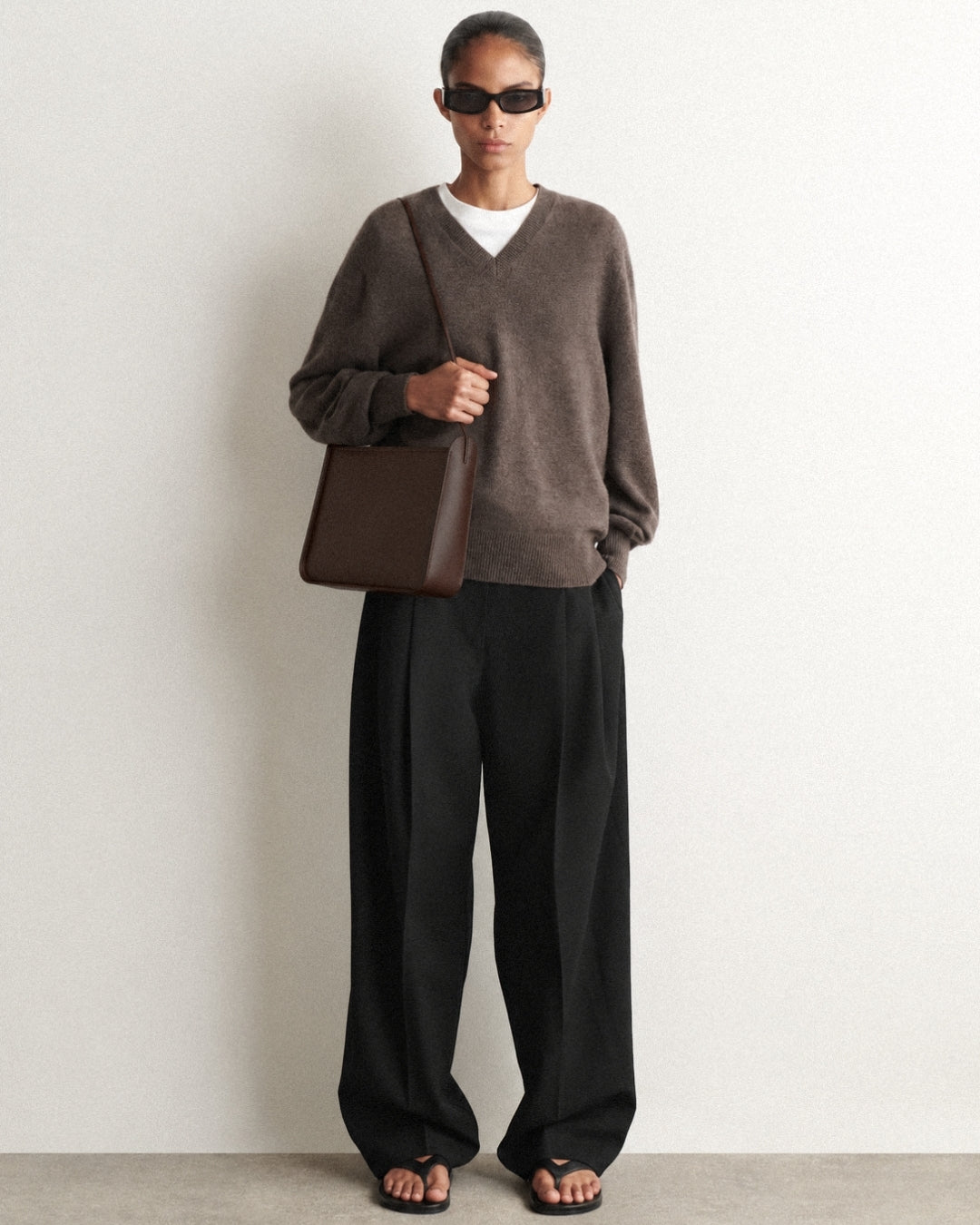 Ximena in Chocolate leather · medium bag in vegetable-tanned leather, handmade in Málaga · Labienhecha