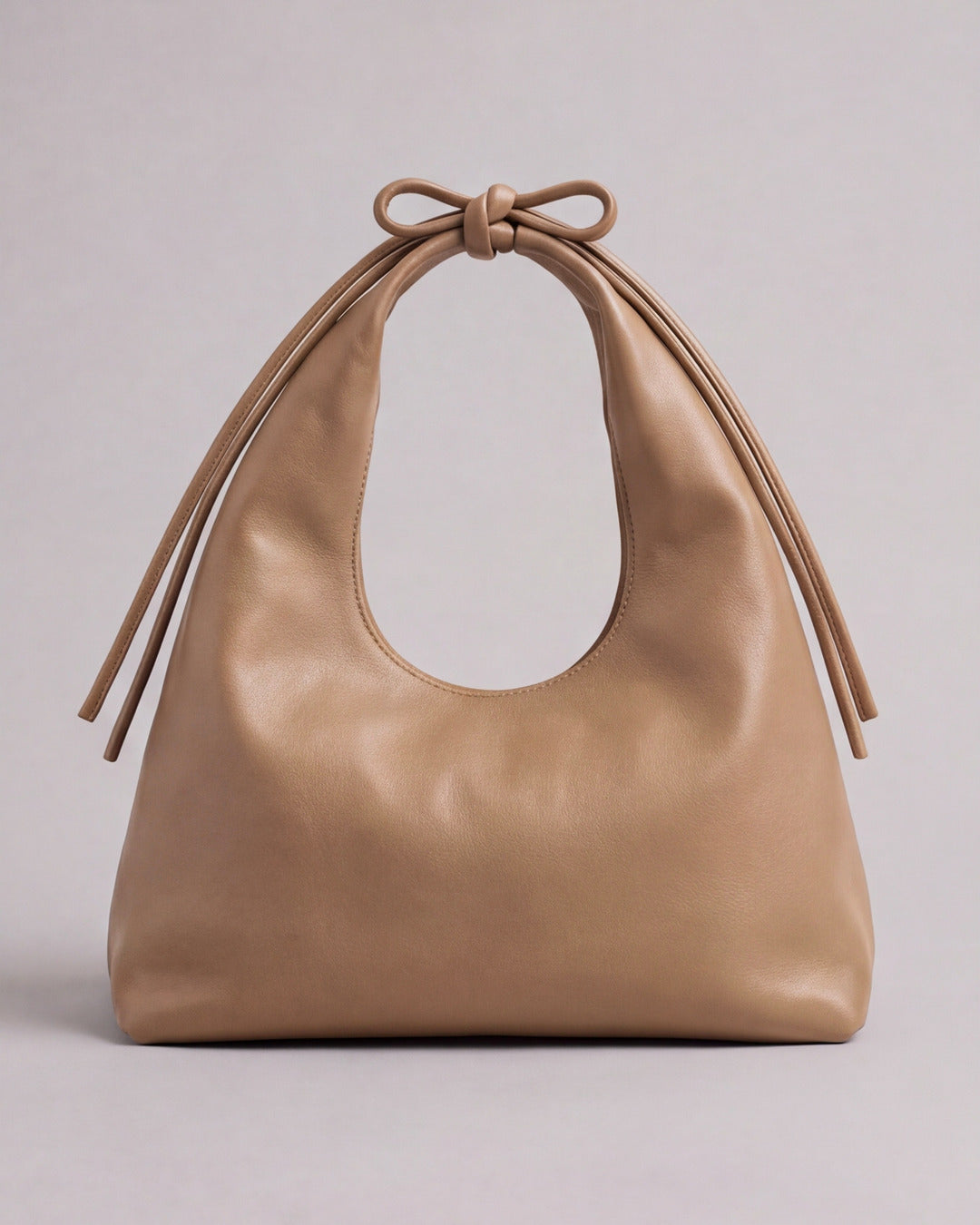 Lola - Bolso mediano en piel arena oscuro — Labienhecha