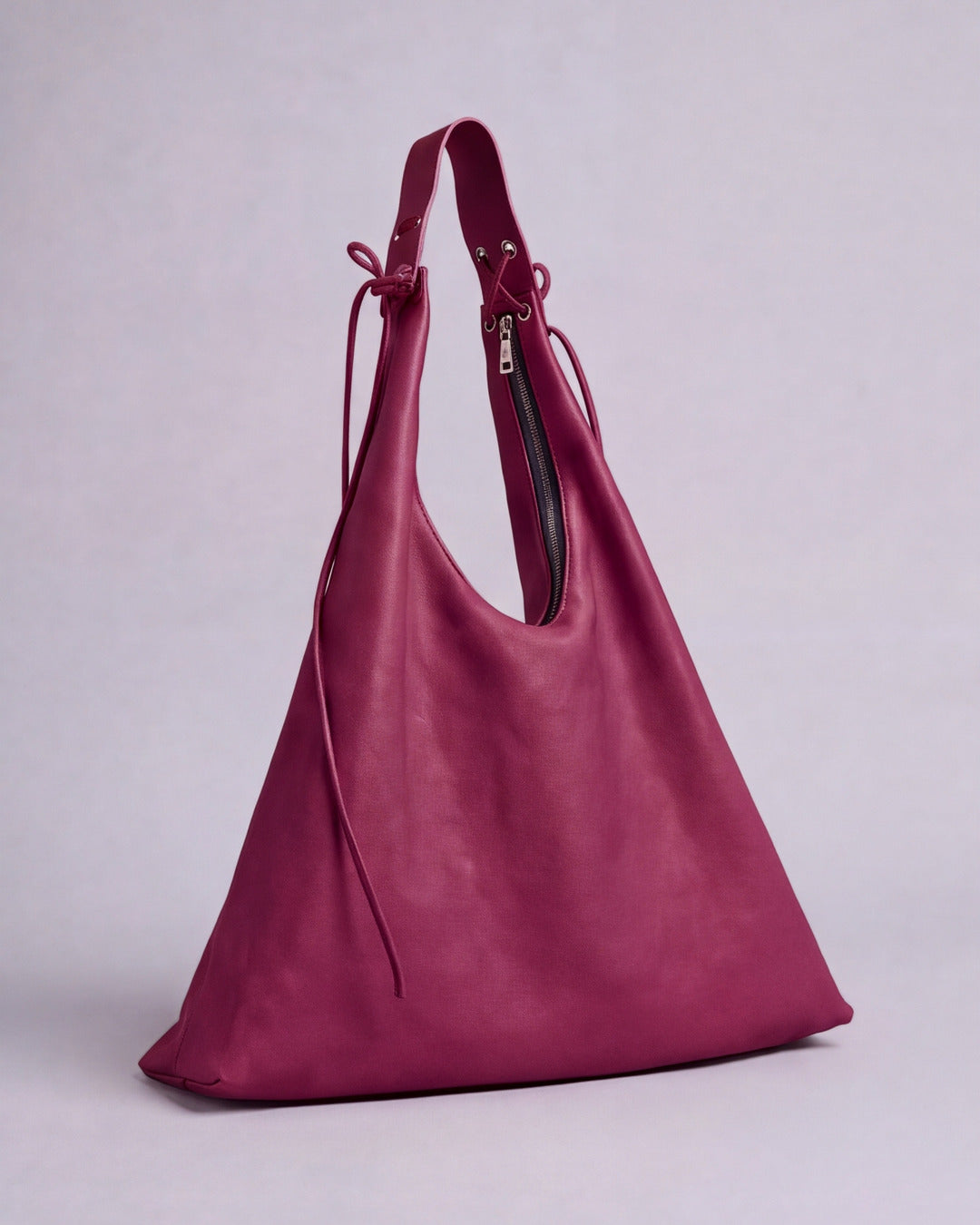 Lola - Bolso mediano en piel frambuesa — Labienhecha