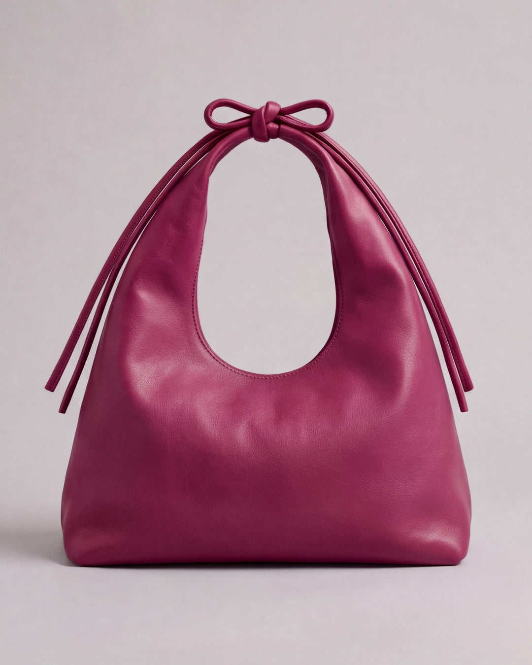 Lola - Bolso mediano en piel frambuesa — Labienhecha