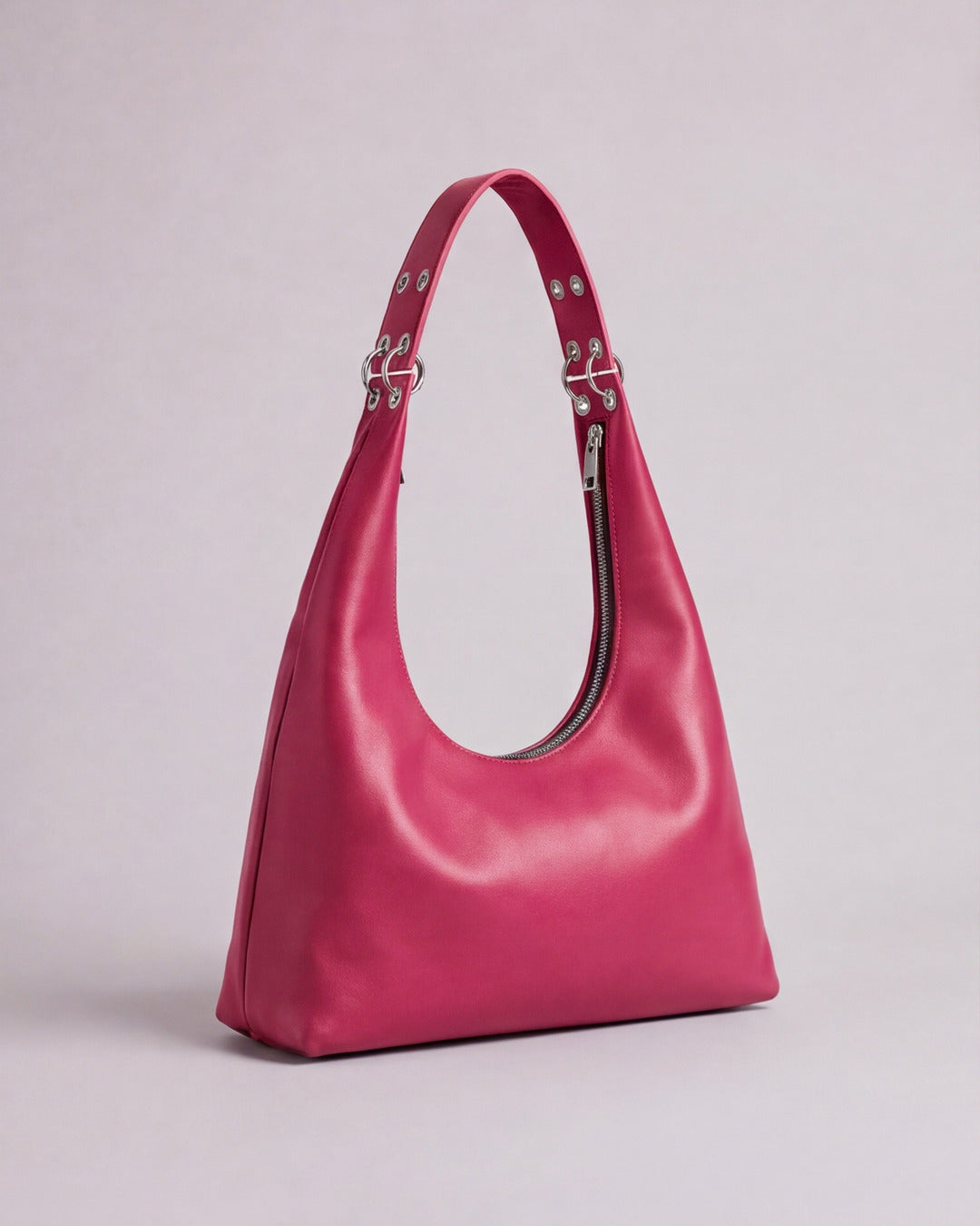Lola - Bolso mediano en piel fresa — Labienhecha