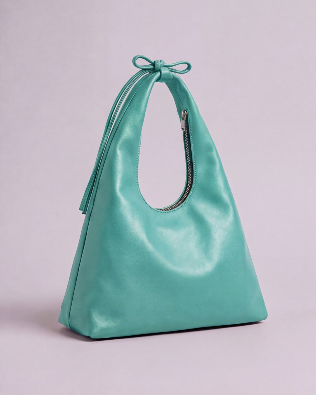 Loles - Bolso mediano en piel aguamarina — Labienhecha