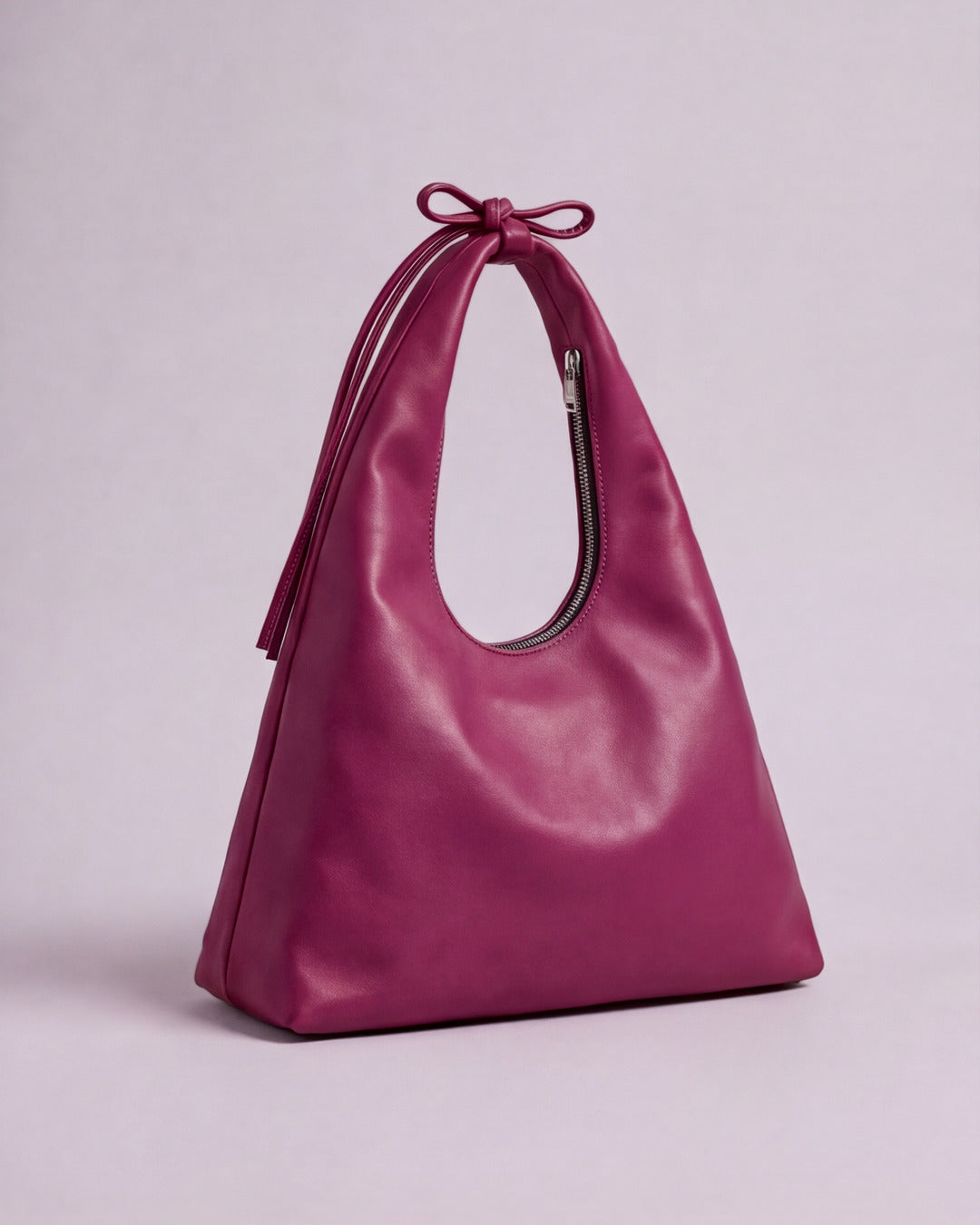 Loles - Bolso mediano en piel frambuesa — Labienhecha
