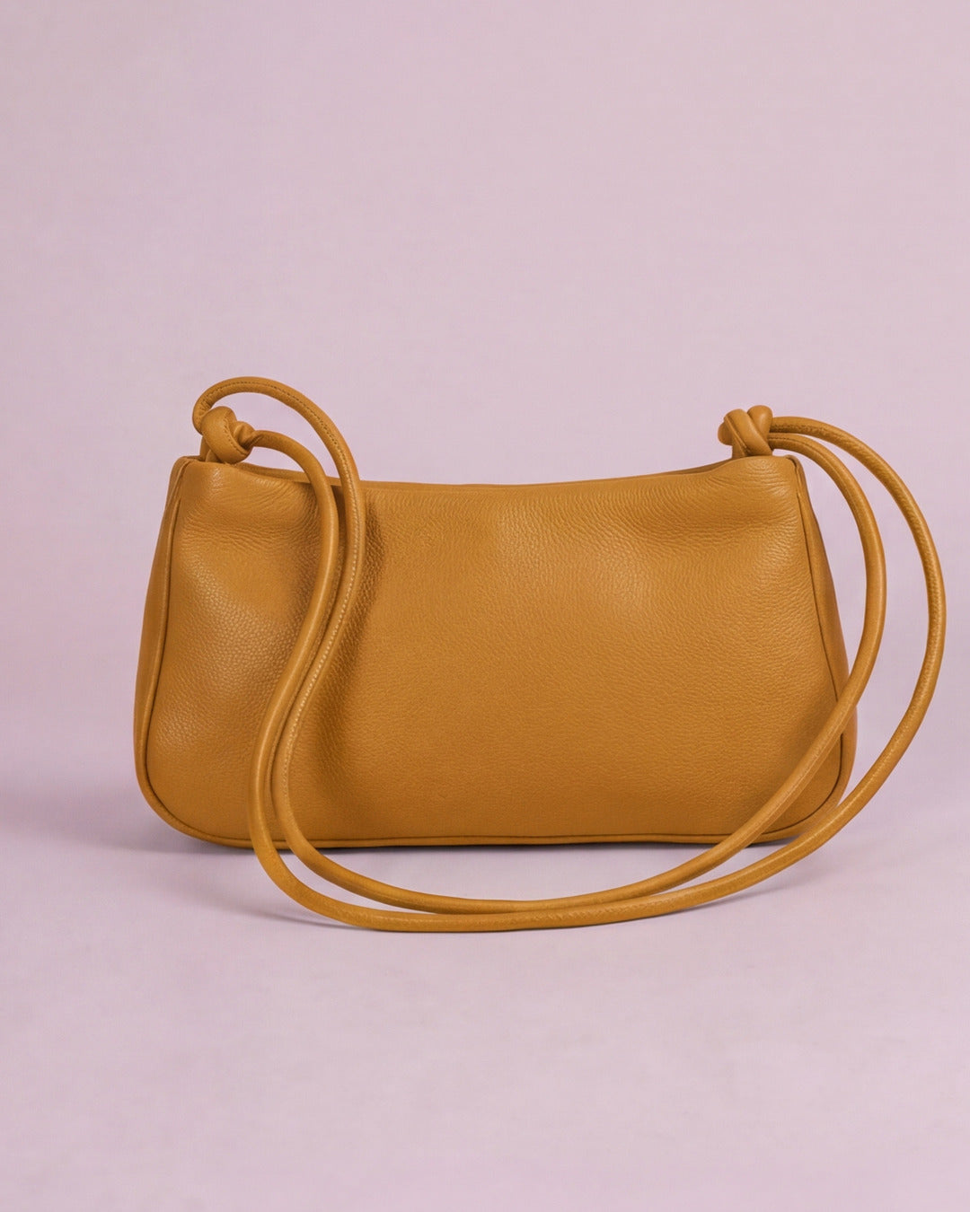 Loli - Bolso mediano con cordón en piel polen — Labienhecha