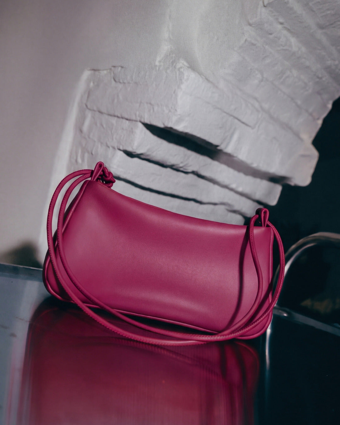LOLITA · Bolso en piel con cordón Frambuesa Hidro · Labienhecha