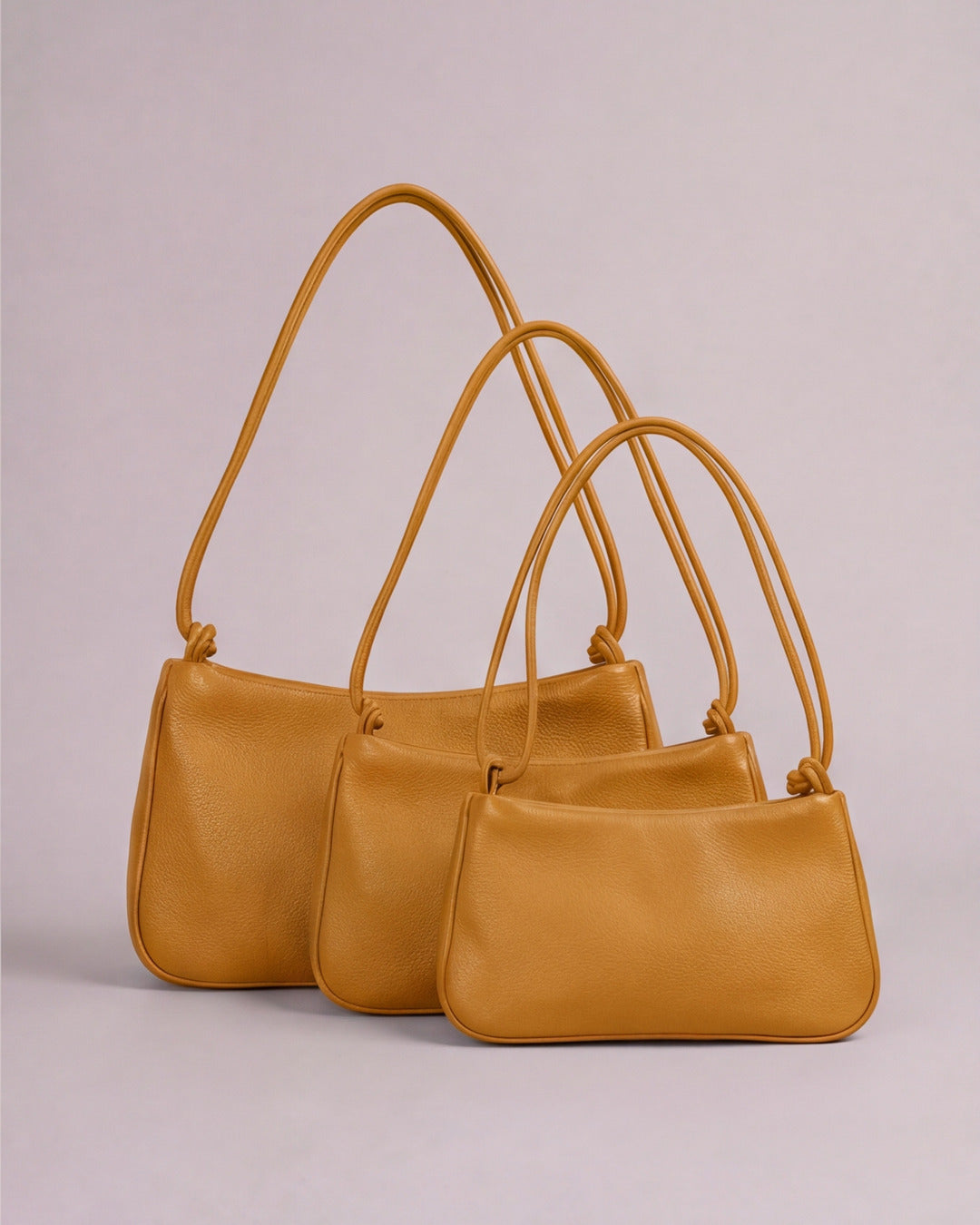 MariLoli - Bolso grande con cordón en piel polen — Labienhecha