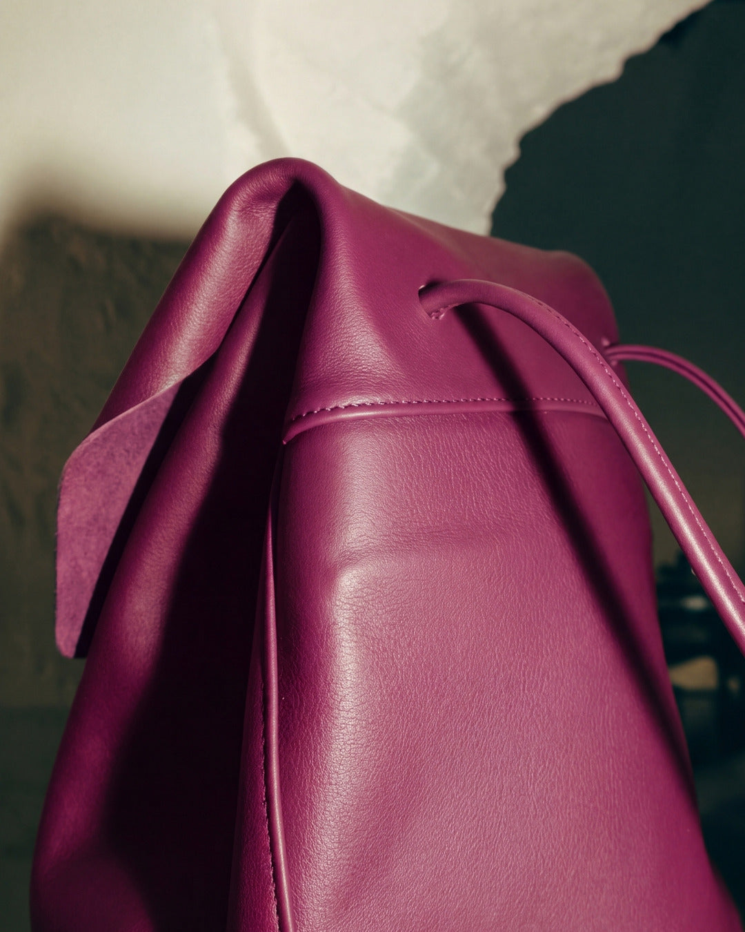 IRENE X OA · Mochila en piel Frambuesa Hidro · Labienhecha