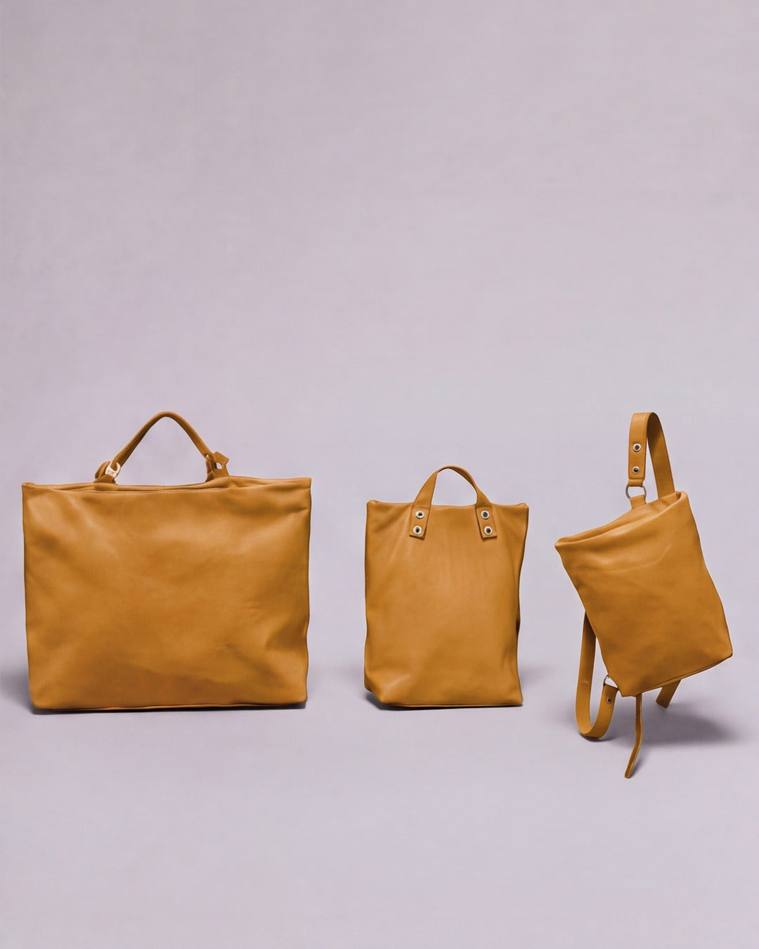 Mochilas Dolores en piel polen — Labienhecha