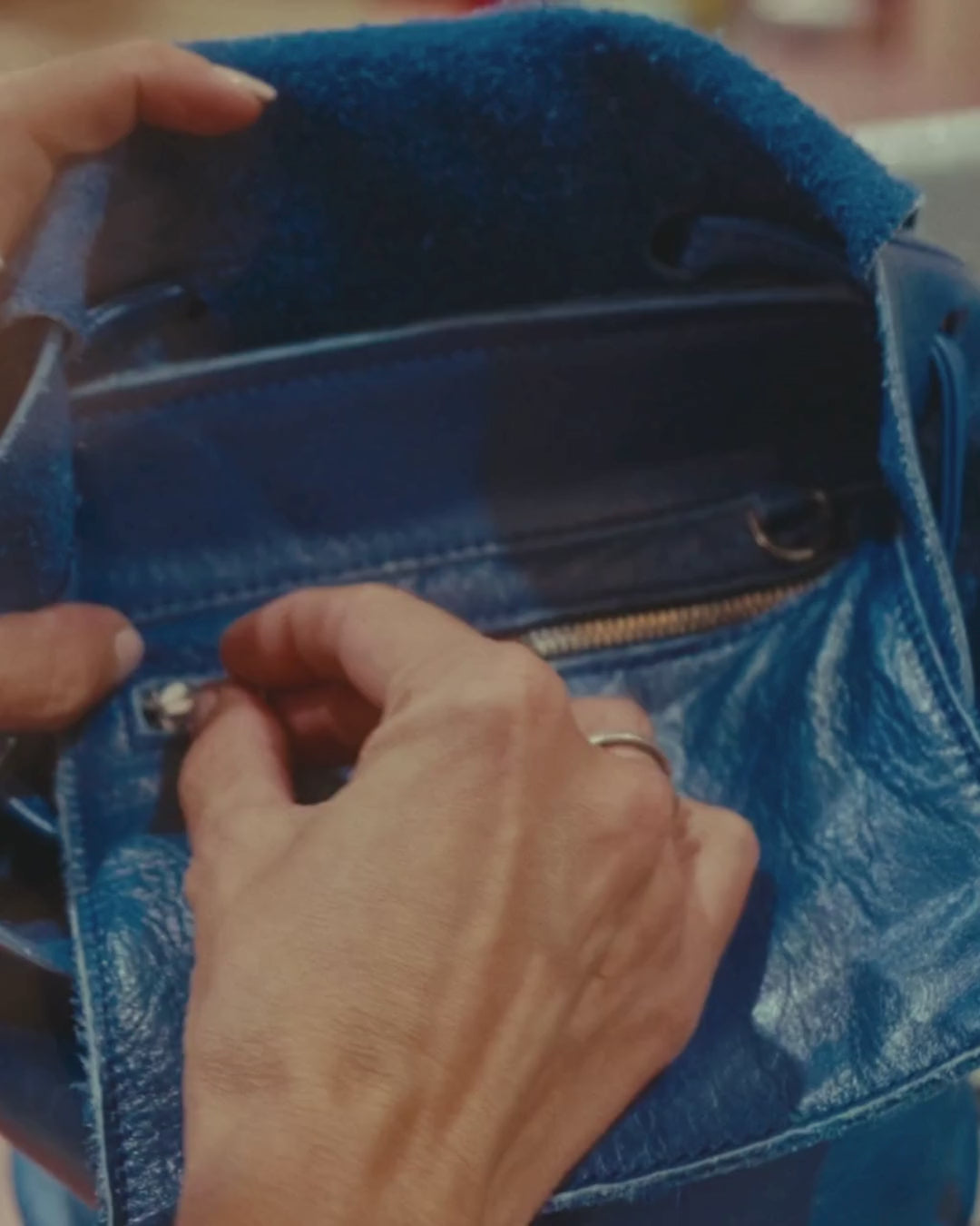 Mini Leather Backpack - IRENE (La Bebé)