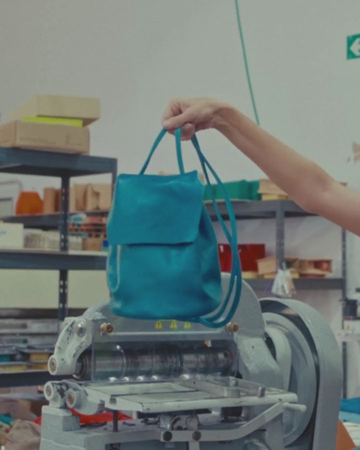 Mini Leather Backpack - IRENE (La Bebé)