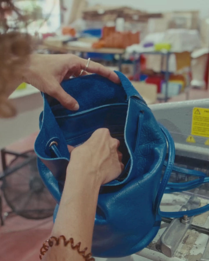 Mini Leather Backpack - IRENE (La Bebé)